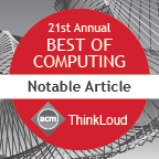 Computing Reviews Notable Article 2016