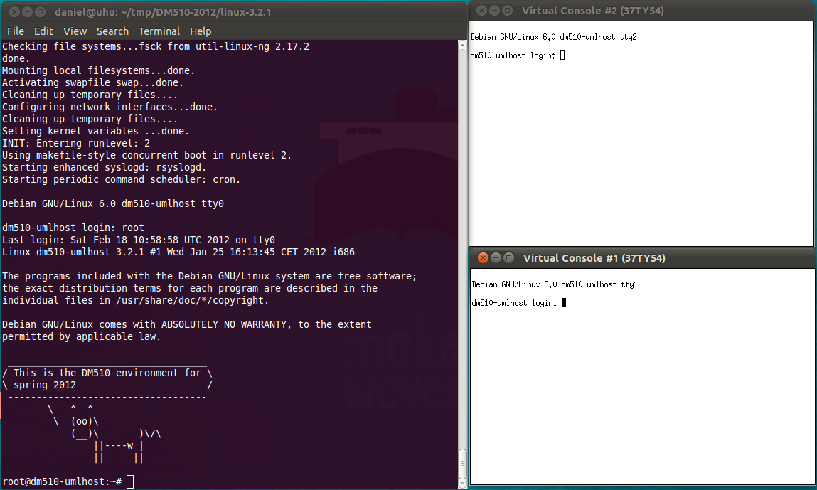 The UML virtual console