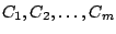 $C_1,C_2,\ldots,C_m$