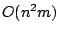 $O(n^2m)$