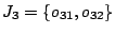 $J_3=\{o_{31},o_{32}\}$