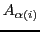 $A_{\alpha(i)}$