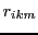 $r_{ikm}$